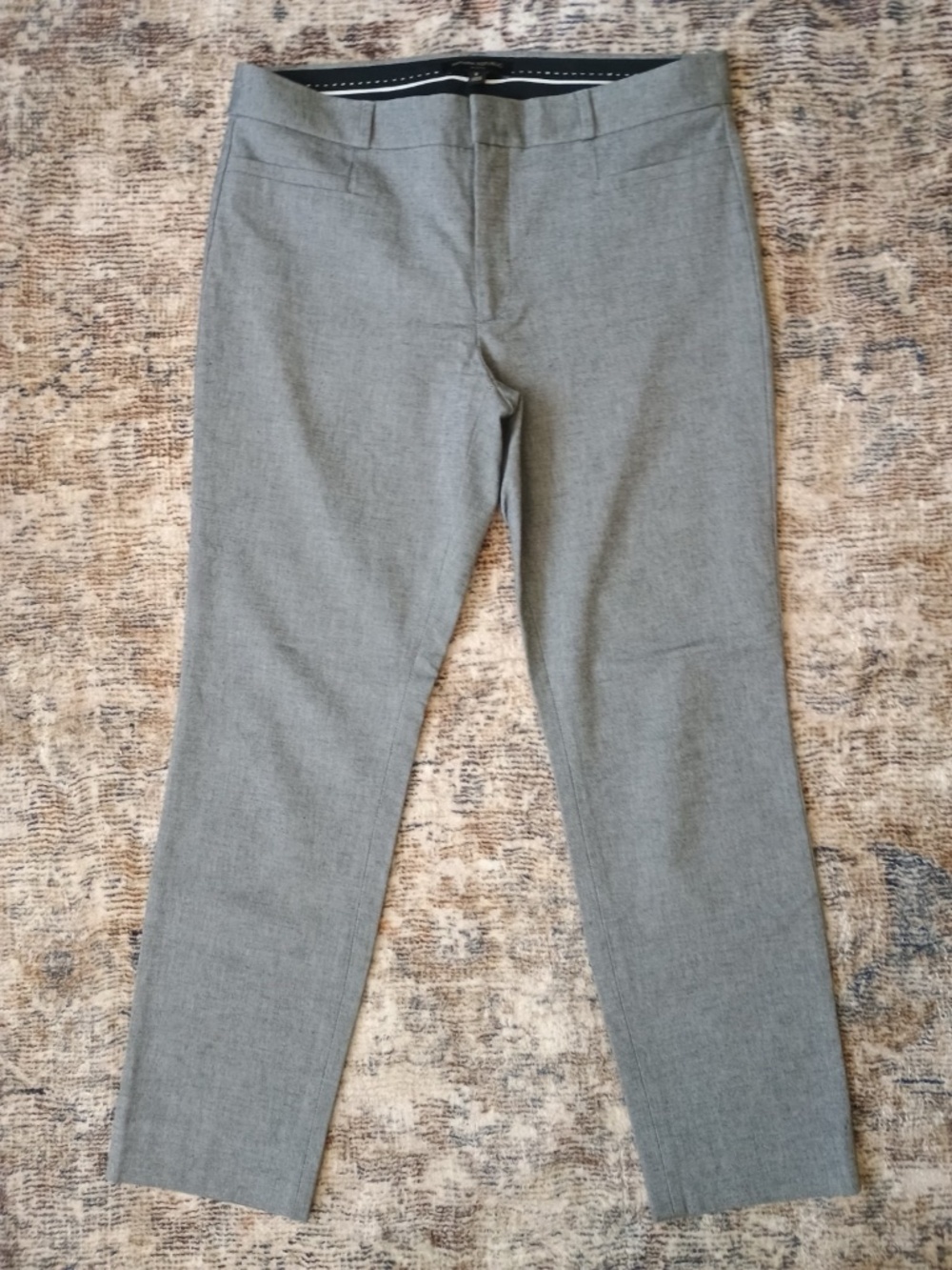 Banana Republic Sloan Size 8 Gray Stone Trousers Stretch Pants